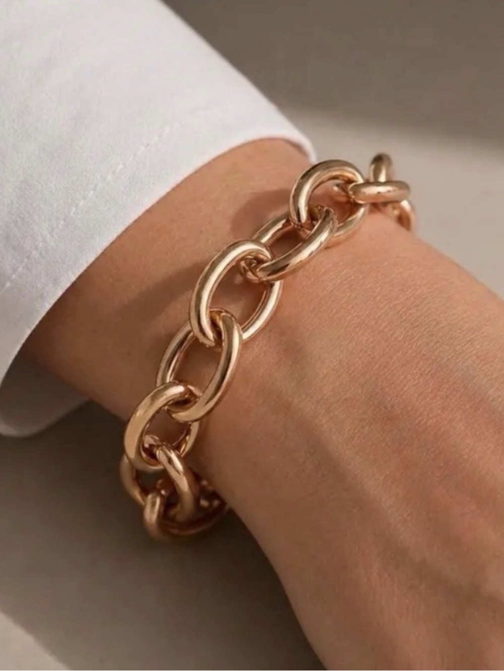 Gold Chunky Chain Link Bracelet